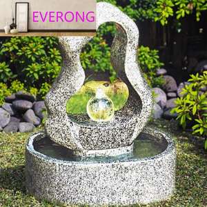 Wasserfall brunnen aus natürlichem Granitstein im Freien Rechteckiges <span class=keywords><strong>Bali</strong></span>-Becken mit fließendem Wasserspiel für Garten ornamente - Product Image 4