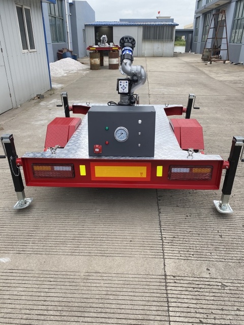 High-Flow Trailer-Mounted Fire Monitor for Large-Scale Firefighting Adjustable Fire Monitor for Emergcy Fire Suppression System