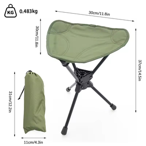Lightweight Aluminum Alloy Oxford Cloth Folding <b>Stool</b> <b>for</b> Outdoor <b>for</b> Camping and Picnics Use - Product Image 6