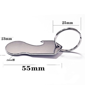 Placa de Acero Inoxidable para Llaves, Accesorio para Cerradura de Carrito de Supermercado, Gancho para Abrir Botellas, Placa con Estampado e Impresión UV - Product Image 2