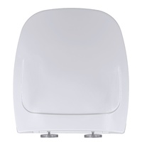 Siège de toilette avec mécanisme de descente progressive, antibactérien, design moderne, sans bruit, fabriqué en matériau PP durable