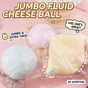 Juguete Sensorial Antiestrés de Peluche con Forma de Bola de Queso Líquido Gigante, Juguete Novedoso con Forma de Comida para Niños y Adultos - Product Image 5
