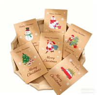 Cartes de vœux de Noël personnalisées avec logo, imprimées offset sur papier d'art, reliure parfaite, stock en vrac disponible