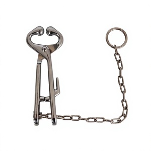 Pinza de nariz de toro para ganado, pinza de sujeción veterinaria para animales, instrumento quirúrgico manual de acero inoxidable alemán - Product Image 1