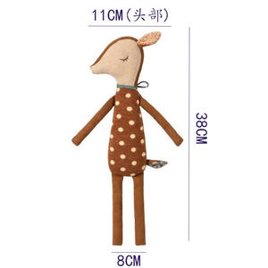 Muñeca de ciervo Ins <span class=keywords><strong>Bambi</strong></span>, muñeca cómoda de estilo nórdico para niños, muñeca bonita de cervatillo para aliviar <span class=keywords><strong>el</strong></span> estrés, forro de malla, decoración de fotografía - Product Image 6