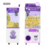 Distributeur automatique de poupées en métal transparent à monnayeur, avec interface anglaise, pour jouets et bonbons, de production industrielle