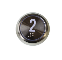 Bouton poussoir d'ascenseur en acier inoxydable de qualité 304 pour pièces d'ascenseur à commande tactile KONE Lift