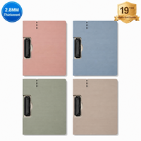 Porte-documents exécutif premium A4, épaisseur 2,8 mm, en PP, avec pince métallique robuste