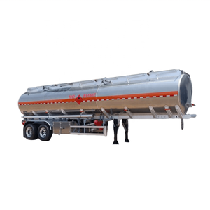 35 Cubic 3 Axles 45000L Diesel Oil Transport Tanker Acero inoxidable Aleación de aluminio Tanque de combustible Semi Truck Trailer - Product Image 6