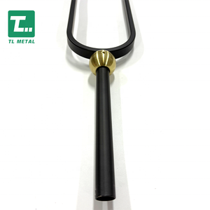 Diseño Moderno TL con Balaustre Ovalado Sólido <span class=keywords><strong>de</strong></span> Hierro Plano y Diseño <span class=keywords><strong>de</strong></span> <span class=keywords><strong>Escalera</strong></span> <span class=keywords><strong>de</strong></span> Tubo Redondo Hueco en Ambos Extremos - Product Image 2