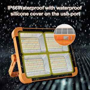 Portable <b>LED</b> Lantern Work <b>Light</b> Solar Panel USB Rechargeable Waterproof Camping Hiking Fishing Climbing Building Garage <b>Workshop</b> - Product Image 2