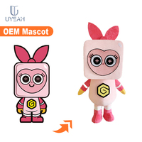 Poupée robot de grande taille personnalisée en usine OEM/ODM mascotte et peluche humaine pour fête cadeaux d'entreprise exceptionnels