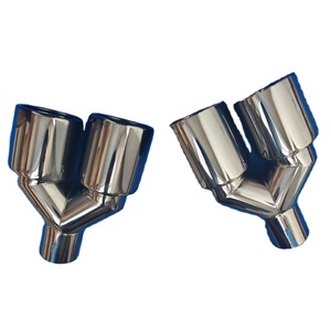 Embout d'échappement en titane noir de 3,5 pouces, forme en U, embout de silencieux double en acier inoxydable, embout de tuyau d'échappement universel, <span class=keywords><strong>accessoires</strong></span> de <span class=keywords><strong>tuning</strong></span> automobile - Product Image 6