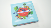 Jeu de société personnalisé imprimé sur mesure, durable, en papier, avec coins arrondis pour couple