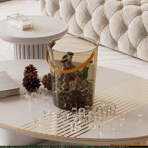 Большое прозрачное пластиковое ведро для льда из ПЭТ, портативный охладитель для напитков, контейнер для шампанского, вина, фруктов, для вечеринок, пластиковое ведро для льда с ручками - Product Image 3