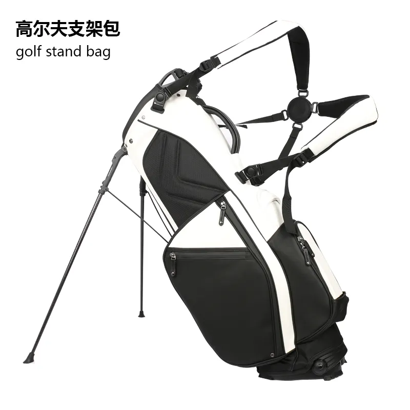 Kustom PU kulit berdiri tas golf ringan tas Golf sama seperti kapal pria tas golf