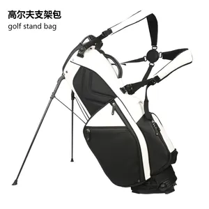 Custom PU Leather Stand Golf Bag Light Weight Golf Bag As Same As Vessel Men's Golf Bag