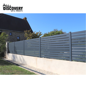 Customized Aluminum <strong>Fence</strong> <strong>Panels</strong> <strong>Modern</strong> Residential <strong>Modern</strong> Design Powder Coated Aluminum Slats <strong>Fences</strong> for Villas Garden Outdoor - Product Image 3
