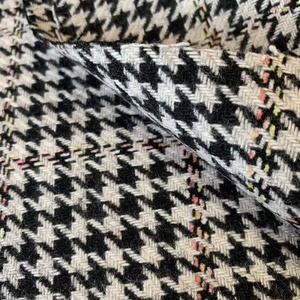 Kain Melton Houndstooth 50% Wol 560g/<span class=keywords><strong>m</strong></span> untuk Jas Wanita dan Dekorasi Rumah, Barang Siap Kirim - Product Image 5