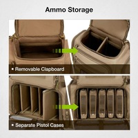 Sac à dos tactique Oxford imperméable MOLLE multi-compartiments 5 fentes pour le tir, avec sangles réglables, pour la chasse et le trekking en extérieur