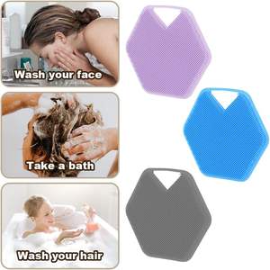 Brosses exfoliantes pour le corps en silicone souple, brosses de douche, brosses nettoyantes pour la peau à tenir à la main - Product Image 4