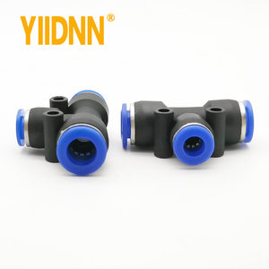 Raccord pneumatique PEG, réduction en T, type T, 3 voies, connexion rapide par glissement, pour tuyau d'air, 4 mm, 6 mm, 8 mm, 6 mm-8 mm, 10-6 mm - Product Image 3