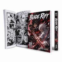Impression de bandes dessinées personnalisées avec estampage à chaud, magazine à couverture souple, impression de mangas et d'anime en feuille d'or, impression de livres brochés