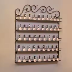 2025 Daisy support mural pour vernis à ongles 5 couches affichage suspendu ultime fer forgé métal moderne chambre centre commercial hôtel appartement - Product Image 6