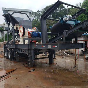 Trituradora Móvil de Hormigón y Piedra Tipo Neumático, Planta de Trituración de Mandíbulas Móvil de 100-300tph para Mineral Industrial - Product Image 5