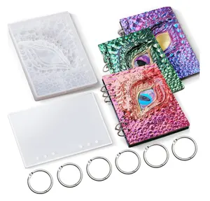 Europe America Explosive Devil's Eye Note Book Cover Silicone mold 3d Crystal Epoxy Creative Handmade Product