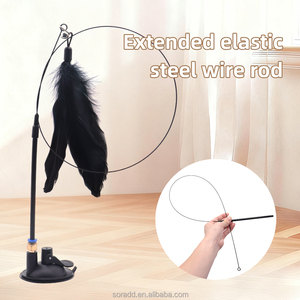 Jouet interactif amusant pour chat avec plume et cloche, bâton de stimulation pour chaton, jouet de stimulation pour chat, fournitures pour chat, nouveauté 2025 - Product Image 3