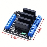 Modul Relay Solid State G3MB-202P SSR, 1/2/4/6/8 saluran 5/12/24V dengan Fuse 250V 2A
