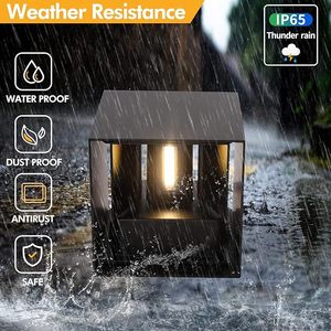 Đèn Tường Ngoài Trời màu đen với bóng đèn <span class=keywords><strong>gu9</strong></span> 2700K/3000K 10x10cm không thể sạc lại để sử dụng trong nhà và ngoài trời - Product Image 5