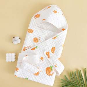 Manta Envolvente para Bebé 100% Algodón, Saco de Dormir para Recién Nacido con Gorro, Manta Envolvente Transpirable y Suave para Bebé - Product Image 3