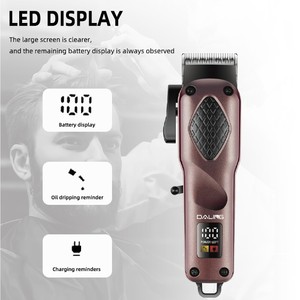 Cortadora de pelo profesional <span class=keywords><strong>DALING</strong></span> con longitud de corte ajustable Pantalla digital de carga USB para corte de pelo y afeitado - Product Image 3