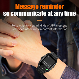 Hombres Deportes al aire libre <span class=keywords><strong>Reloj</strong></span> inteligente Dispositivos portátiles BT Llamada 3ATM <span class=keywords><strong>Reloj</strong></span> impermeable - Product Image 5