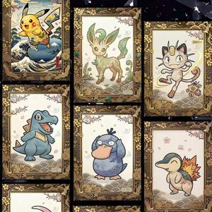 Tarjeta Coleccionable de Juego de Cartas Intercambiables DM Pokemoned, Impresa a Todo Color en Metal, Divertida, Dorada, Plateada, Rara, Charizard, Pikachu, Mewtwo Vmax, Cuadrada - Product Image 3