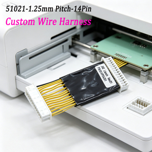 صنع في الصين، سلك توصيل إشارة 14 دبوس بمسافة بينية 1.25 مم من نوع Molex 51021-1400 للوحة أجهزة القياس في السيارات ولوحة التحكم بالمركبة - Product Image 1