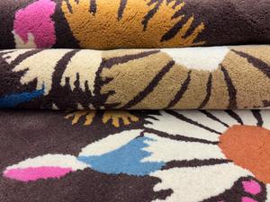 Hand Tufted Wool Carpet with Vibrant Floral Pattern Indian <b>Rug</b> Anti-Static High Pile Non-Slip for Living Room Bedroom Home Decor - Product Image 3