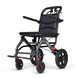 Sedia a Rotelle Manuale Pieghevole in Lega di Alluminio da 8,6 kg con Capacità di 100 kg per Assistenza Domiciliare, Disabili, Viaggi e Mobilità - Product Image 1