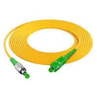 ALLSTRONG FO-FOC-SF-A Kabel Patch Fiber Male-Male SC/APC-FC/APC SM Single Mode Simplex FTTH 3.0mm Konektor Kotak Terminal