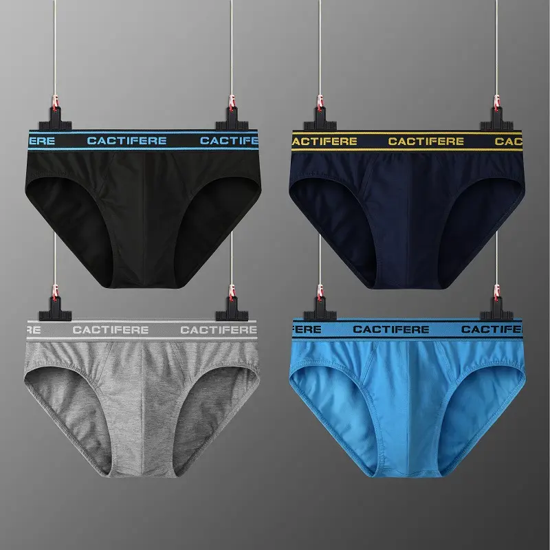 Maat 100% katoen mannen slips goedkope man boxers 5 kleuren ondergoed sets groothandel goede kwaliteit sexy mans korte ondergoed