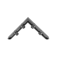 Accesorio de alineación de varilla en forma de L de aleación de Zinc de 6 ranuras personalizado conector de perno dividido de esquina de ángulo