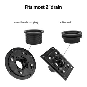 Base de Drenaje para Ducha Uni-Green para Tubos de 2 Pulgadas de Diámetro Exterior Instalación de Drenaje Lineal con Junta de Goma ABS - Product Image 4