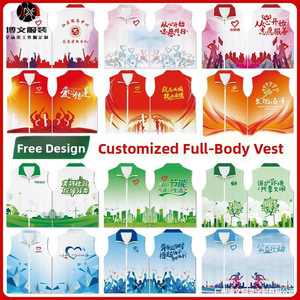 Gilets de Volontaire Personnalisés avec Logos Imprimés pour les Activités de Service des Jeunes Taille 4XL L M S XL 2XL 3XL - Product Image 3