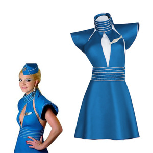 Star's Edge Britney Spears Costume d'hôtesse de l'air pour Halloween, déguisement de cosplay, uniforme - Product Image 1
