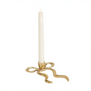 Candelabro de Metal con Forma de Arco, Decorativo, de Latón, Hecho a Mano, Centro de Mesa, Decoración para el Hogar, Regalo, Adorno - Product Image 1