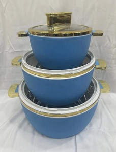 Ensemble de 3 casseroles isothermes en acier inoxydable <span class=keywords><strong>avec</strong></span> <span class=keywords><strong>fenêtre</strong></span> de visualisation, 1,8L + 3,5L + 6L, pour garder les aliments au chaud, idéal pour la cuisine domestique, coffret cadeau - Vente chaude - Product Image 3