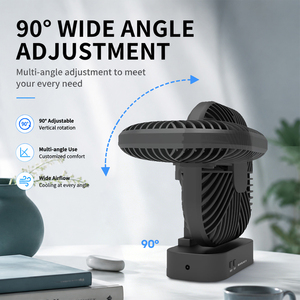 พัดลม OEM ODM ปรับแต่งได้ พกพาสะดวก ใช้ในบ้าน/สำนักงาน ปรับความเร็วลมได้ - Product Image 5