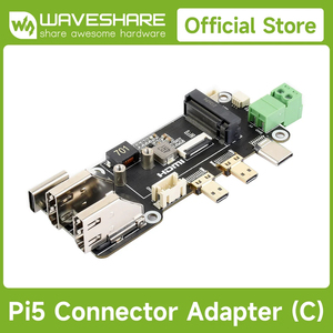 Adaptateur de connecteur Pi5 (C) PCIe vers M.2 multifonctionnel compatible avec Raspberry, deux méthodes d'alimentation, prend en charge le double 4K K727 - Product Image 2